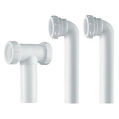 PlumbCraft 1-1/2 in. D X 16 in. L Plastic Center Outlet Waste