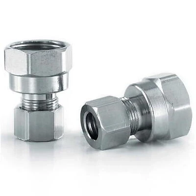 Waxman 7320500LF 0.5 x 0.37 in. Plumb Craft Straight Fitting