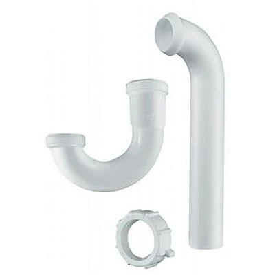 PlumbCraft 1-1/4 in. Male in. Plastic P-Trap with Union 3 pk