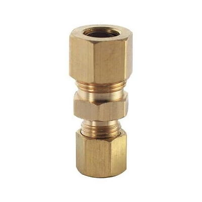 Waxman 7352700LF 0.25 x 0.38 in. Brass Compression Coupling