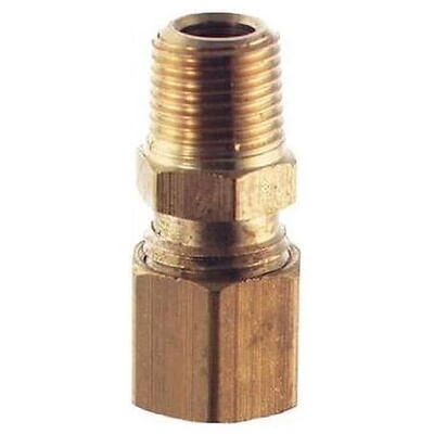 Waxman 7350200LF 0.25 in. OD x 0.13 in. Brass Compression Male Adapter