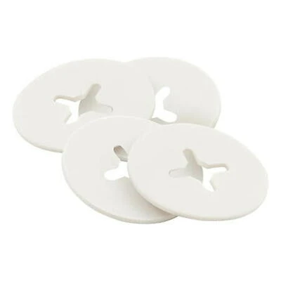 PlumbCraft 7642400 White Toilet Bolt Retaining Washers