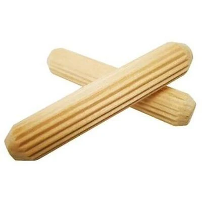 Cindoco F5112 5 16 x 1 1 2 Fluted Furniture Dowel Pins 15 Per Bag