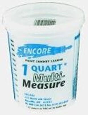 Encore Plastics 41132 Multi Measure Container with Ratio, 1-Quart