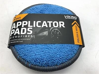 Premium Microfiber Wax & Polish Applicator Pads – 2‑Pack