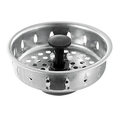 PlumbCraft Chrome Sink Strainer Stainless Steel