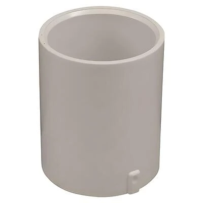 Genova 429020BC PVC Extended Pipe Coupler, 2 In Schedule 40, White