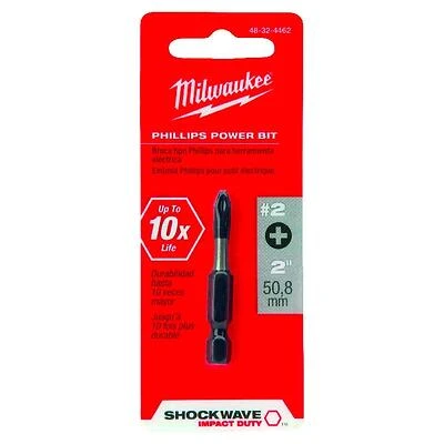 Milwaukee 48-32-4462 Shockwave #2 Phillips Power Bit, 2 In.