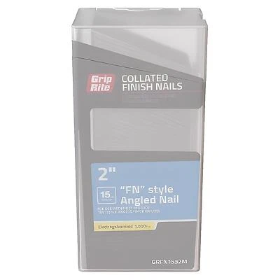 Prime Source GRFN1532M 2 in. 15 Gauge Galvanized Angle Finish Nail