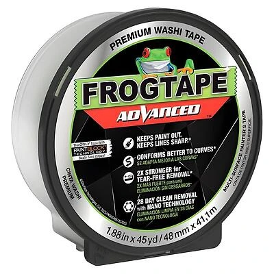 FrogTape 243104 Green Medium-Hold Painter's Tape, 1.9 in Wide, 45 Yd Roll
