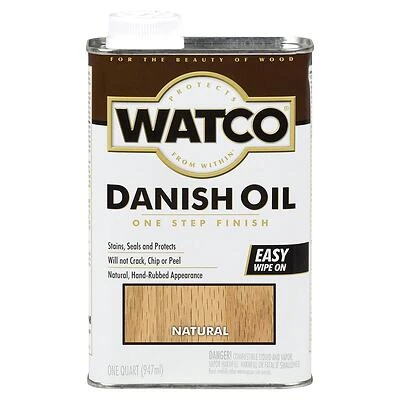 Watco A65741 Danish Oil Finish, Natural, 1 Qt.