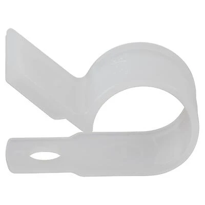 Gardner Bender PPC-1538 Cable Clamp, 3/8 in Max Bundle Dia, Plastic, White