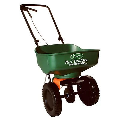 Scotts Turf Builder EdgeGuard Mini Broadcast Spreader, 5000 Sq Ft