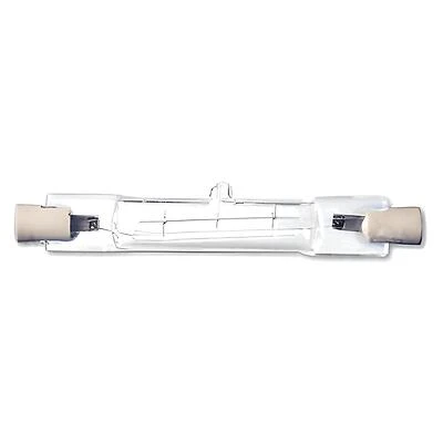 GE Quartz Halogen Lamp, T3, 100 Watt, R7 Base