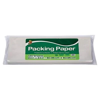 Duck 1139951 Packing Paper, 24 In. x 24 In., 140 Sheets