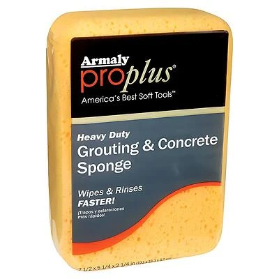 Armaly ProPlus 603 Grouting and Concrete Sponge, 7-1/2 in L, 5-1/4 in W, 2-1/4 in Thick, Polyester