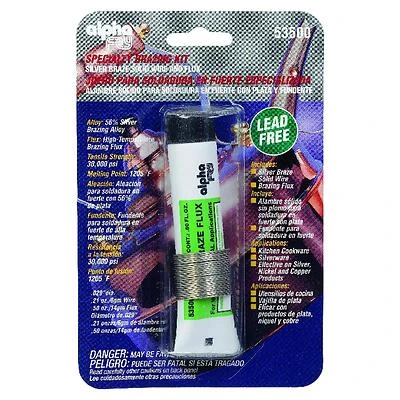 Alpha Fry AM53500 Specialty Solder, Silver Braze, 0.21 oz., .029 Tube