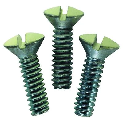 Leviton Ivory Metal Wall Plate Screws 20 pk