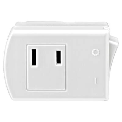 Leviton 1469-W Switch Tap, 13 A, 125 V, 1-15R, White