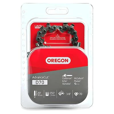 Oregon D70 AdvanceCut Chainsaw Chain, 20 In. Bar, 70 Links