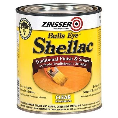 Zinsser 304H Bulls Eye Clear Shellac, 1 Qt.