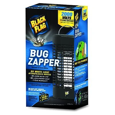 Black Flag BZ-20 Electric Bug Zapper, 2,000-Volt, 1/2 Acre Coverage