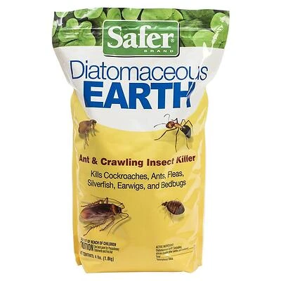 Safer Home 51703 Diatomaceous Earth, Organic, 4 Lbs.