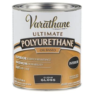 Varathane 9041H Gloss Oil-Based Polyurethane Wood Finish, 1 Qt.