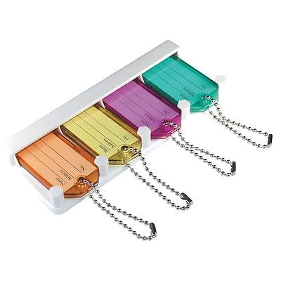 Hillman Metal/Plastic Assorted Labeling/ID Key Holder