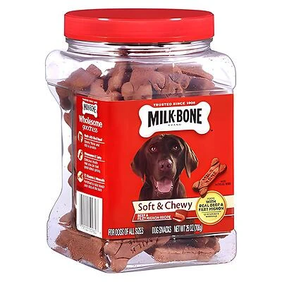 Milk-Bone Dog Treats, Soft Beef & Filet Mignon, 22.5-oz.