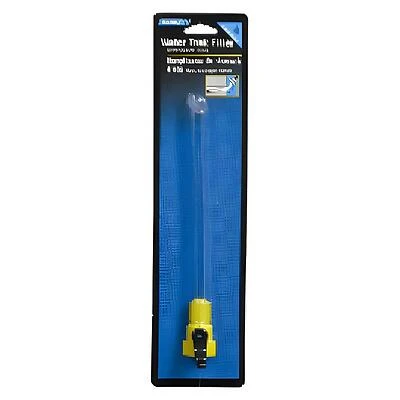 Camco USA 40003 Water Tank Filler with Shut-Off Valve, 3/4 in ID, 10-1/4 in L, Spigot, 60 psi Pressure, PVC