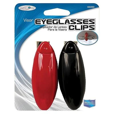 Visor Eyeglass Holders, Assorted, 2-Pk.