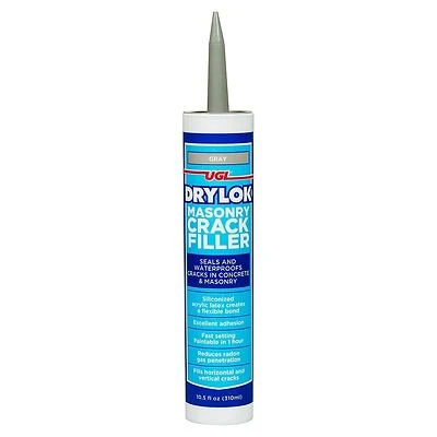 UGL 30507 Drylok Masonry Crack Filler, Gray, 10.5 oz.