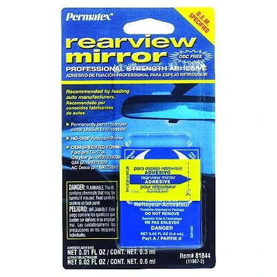 Permatex 81844 Rearview Mirror Adhesive, 0.3 mL Tube