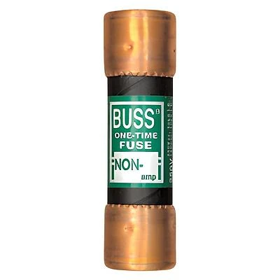 Bussmann NON Series BP/NON-15 Fuse, 15 A, 250 VAC, 125 VDC, 50 kA Interrupt, Melamine Body, K5, Cartridge Fuse