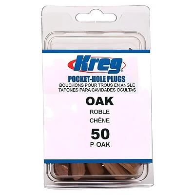 Kreg P-OAK Pocket Hole Plug, 19/64 in Dia, Oak Wood