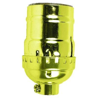 Jandorf 60406 Lamp Socket, Keyless, 250 V, 660 W, Brass Housing Material