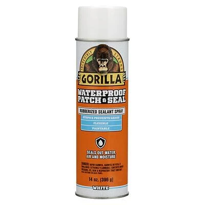 Gorilla 104054 Rubberized Patch and Seal Spray, White, 14 Oz