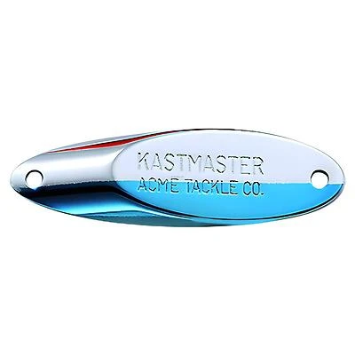 Acme 0287-0067 Kastmaster Spoon Fishing Lure, Chrome & Neon Blue, 1-3/4 In.