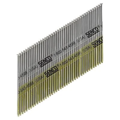 Senco DA21EABN Finish Nail, 2 in L, 15, Galvanized Steel, Brad Head, Smooth Shank