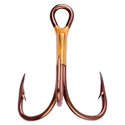 Eagle Claw Treble Fish Hook, Bronze, Size 4, 5-Pk.