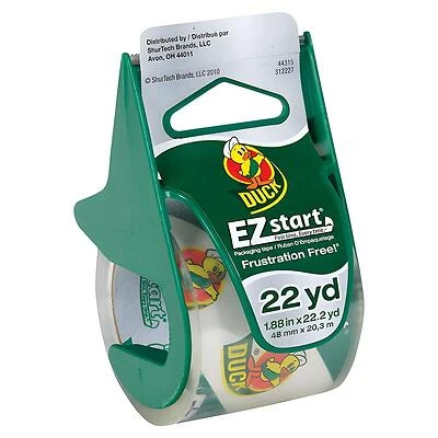 Duck 285886 Packaging Tape, Clear, 1.88 In. x 22.2 Yd.