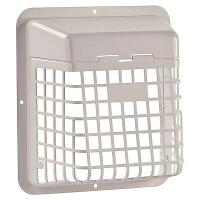 Lambro 1491WG Plastic Universal Hinged Vent Guard, White, 3-4 In.