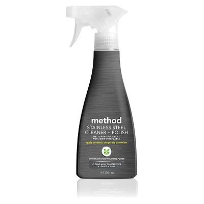 Method 01919 Steel For Real Stainless Steel Polish, Apple Orchard, 12 Oz
