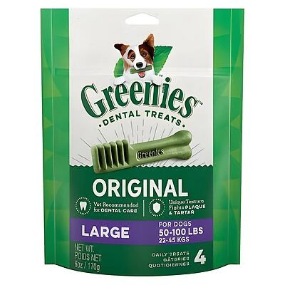 Dental Chew Treats, 4-Ct. Large