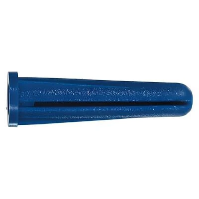 80-Pk.,  6-8 x 3/4-In. Blue Plastic Wall Anchors
