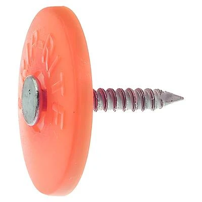 Grip-Rite 112PRCAP1 Roofing Cap Nails, 1-1/2 In, 12 Gauge, 200 Count