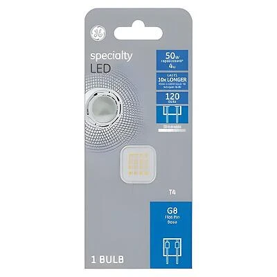 GE LED Light Bulb, 4W, GY8.6 Base, 400 Lumens, Dimmable