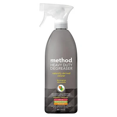 Method 01762 Heavy Duty Degreaser, Oven & Stove Top Cleaner, Lemongrass, 28 oz.