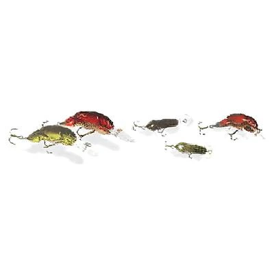 Rebel 0141-1275 Wee Crawfish Crankbait, Chartreuse/Brown, 2 In.